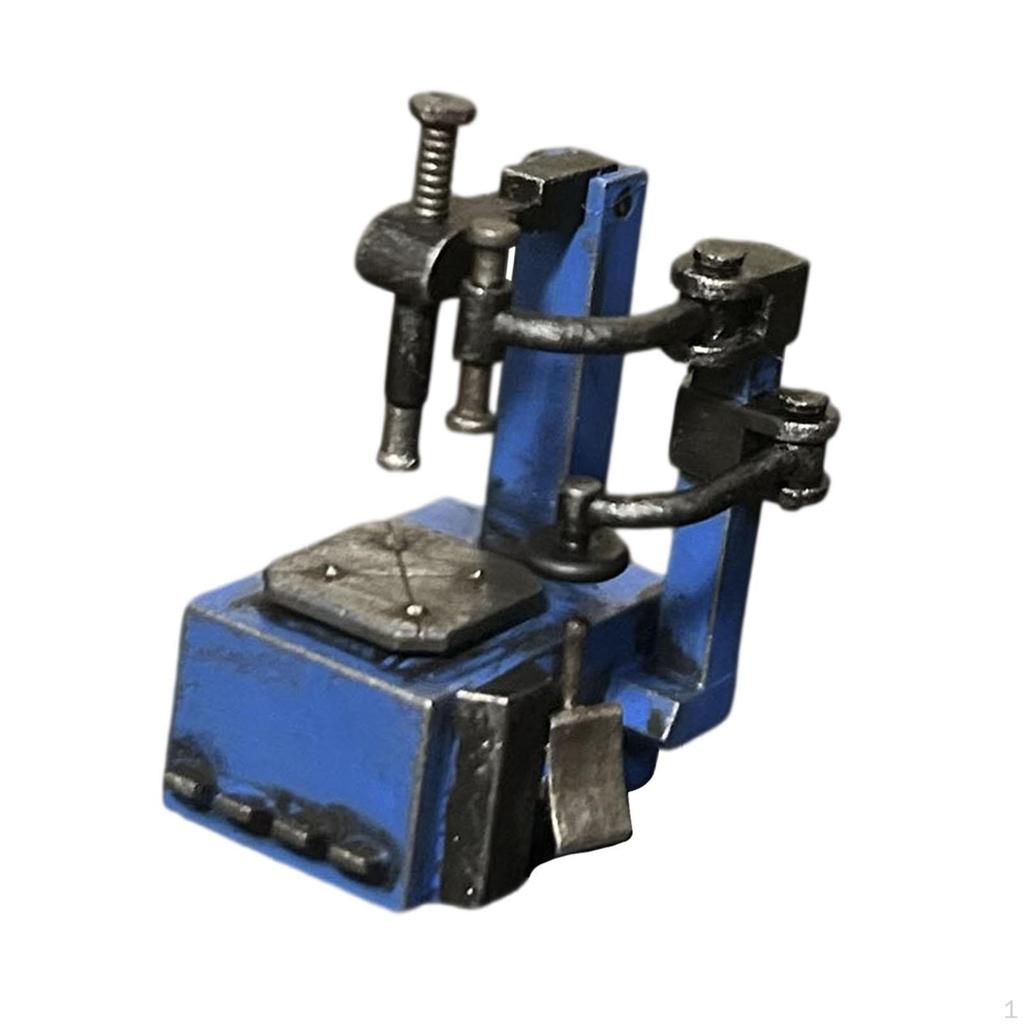 1/64 Tire Changer Model Simulation Movable Decorative Mini Vehicles Toys for Repair Shop Parking