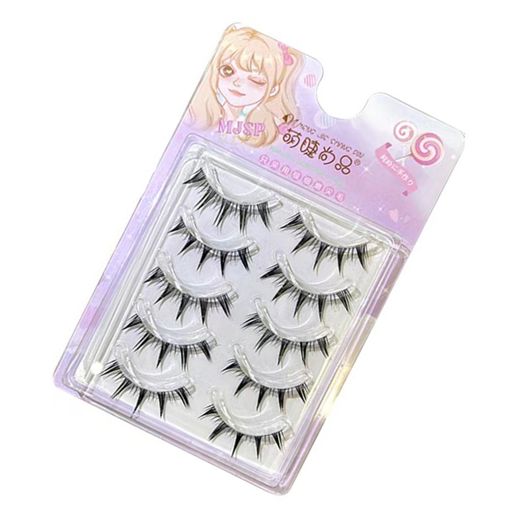 Natural Simulation False Eyelashes 3D Effect Curling Fluffy Soft Eyelashes for DIY Makeup Use Beauty Salon
