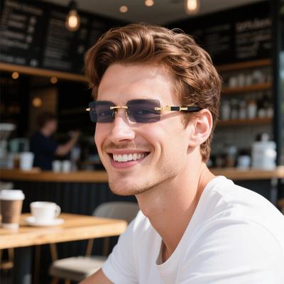 Trendy Frameless European & American Cut-Edge Sunglasses for Men & Women