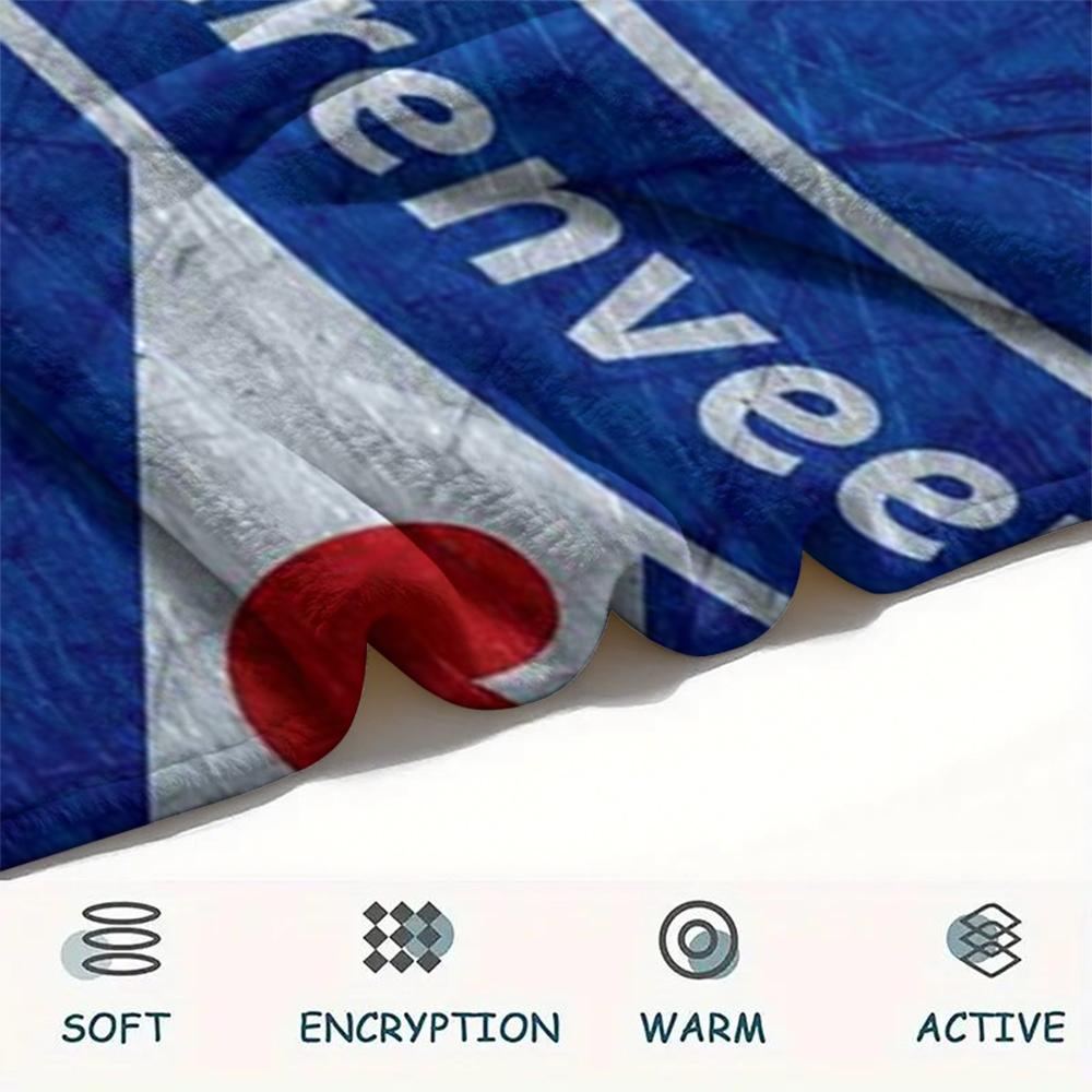 1pc SC Heerenveen Print Flannel Blanket, High quality Comfortable for All Seasons, Home Decor, Warmth and Comfort, Perfect for Christmas Gifts83