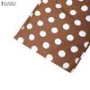ZANZEA Tute lunghe da donna eleganti senza maniche con spalle scoperte e stampa pois