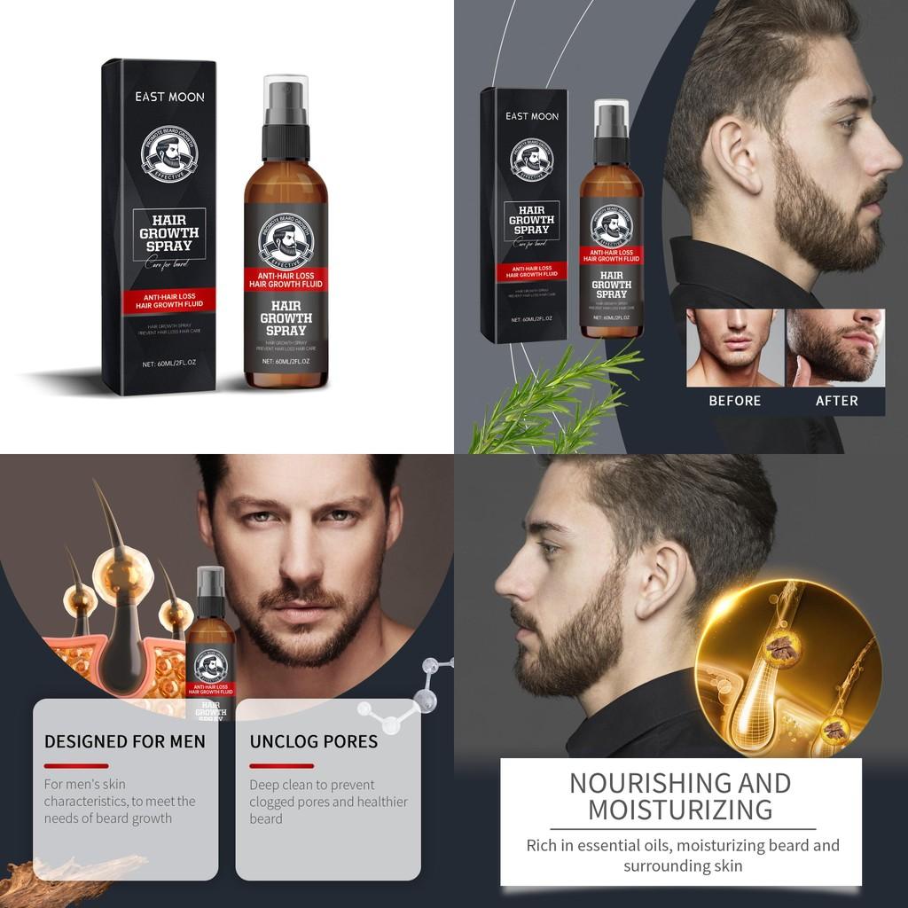 East Moon Premium Beard Care Spray Nourishing Hydrating Volumizing Formula 60ml