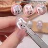 1/2 Pcs Cat Eye Magnet Stick Set Nail Art Tools Small Iron Piece Magnet Stick Create Bunny Pattern Magnetic Polish Effects Nail