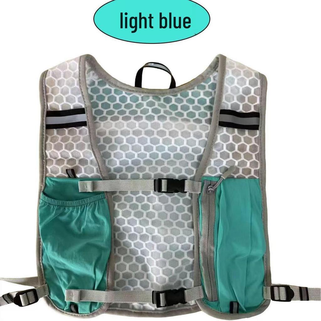 Breathable Multi-Pocket Sports Vest for Outdoor Running and Hiking