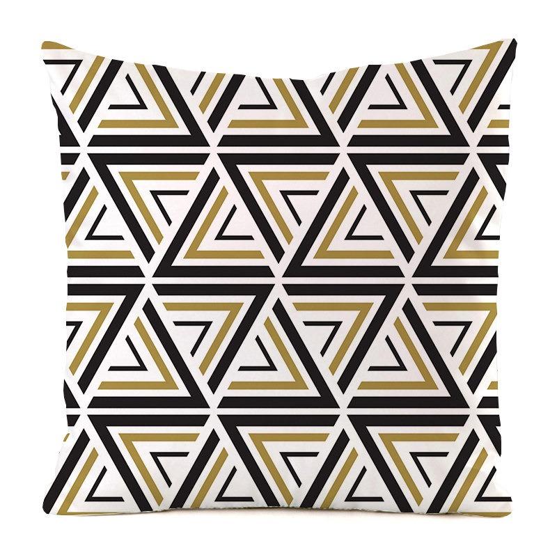 Solo federa per cuscino con motivo a righe geometriche semplici, federa per cuscino di lusso, divano da ufficio, auto, decorazione d'interni