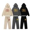 Mens Oversized Hooded Sweatshirt Jogger Set High Street Style Cotton Casual Tracksuit
