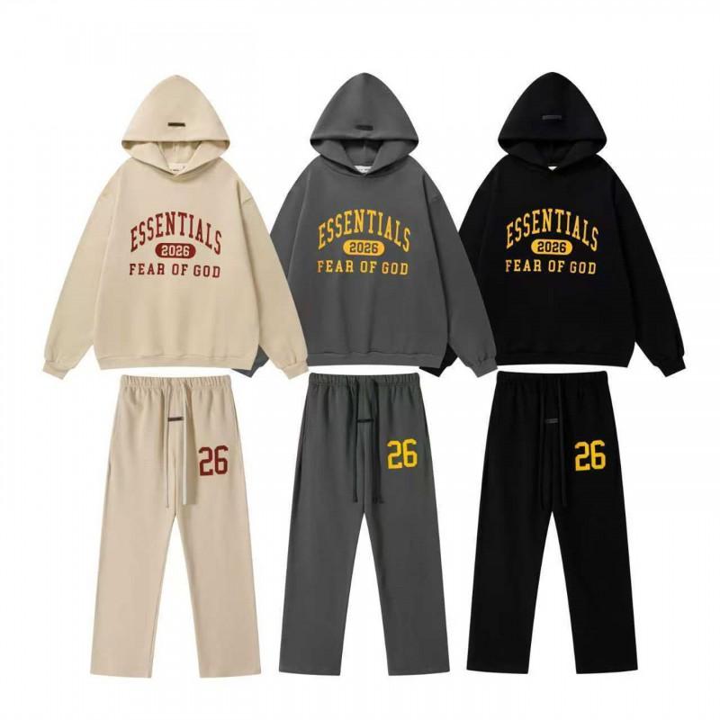 Mens Oversized Hooded Sweatshirt Jogger Set High Street Style Cotton Casual Tracksuit
