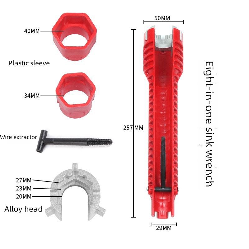Bathroom Sink Plumbing Wrench: Water Pipe & Faucet Installation Tool