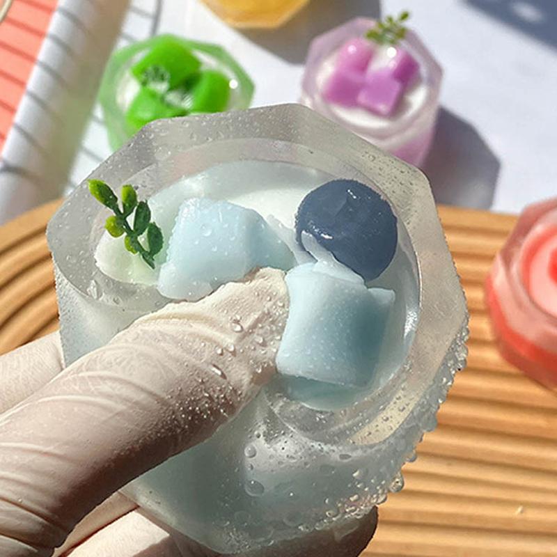 1 Piece Imitation Dessert Wet Toy Kawaii Strawberry Milk Shake Cake Beverage Milk Tea Cup Soft Tpr Kids Toy Girl Gift