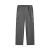 Li Ning Fleece Pants Men's Coal Smoke Gray Thickened AYKV589-1