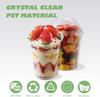 Dessert Cups with Dome Lids 12 Oz Clear Plastic Cups, BPA Free Disposable Parfait Ice Cream Snack Cups for Pudding Fruit Cupc