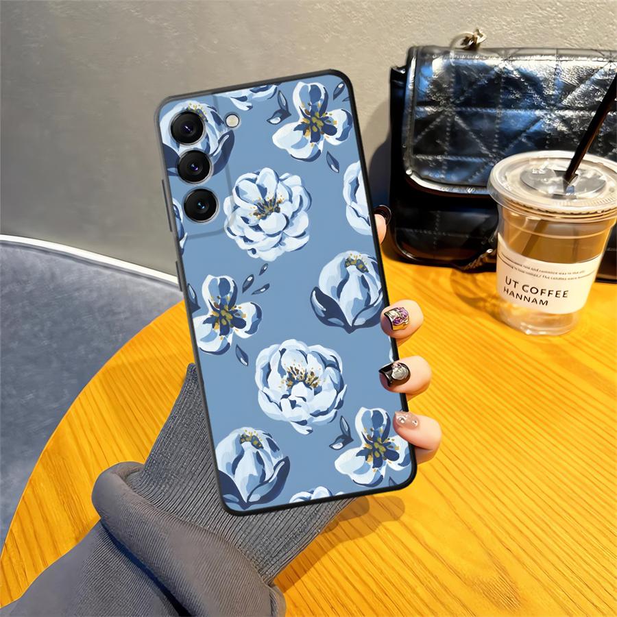 Case for Samsung Galaxy A57 A15 A23 A73 A51 A37 A25 A16 A55 A06 A52 A36 A53 A17 A05 Phone Cover A13 A70 A12 A41 A50 Cartoon Blue