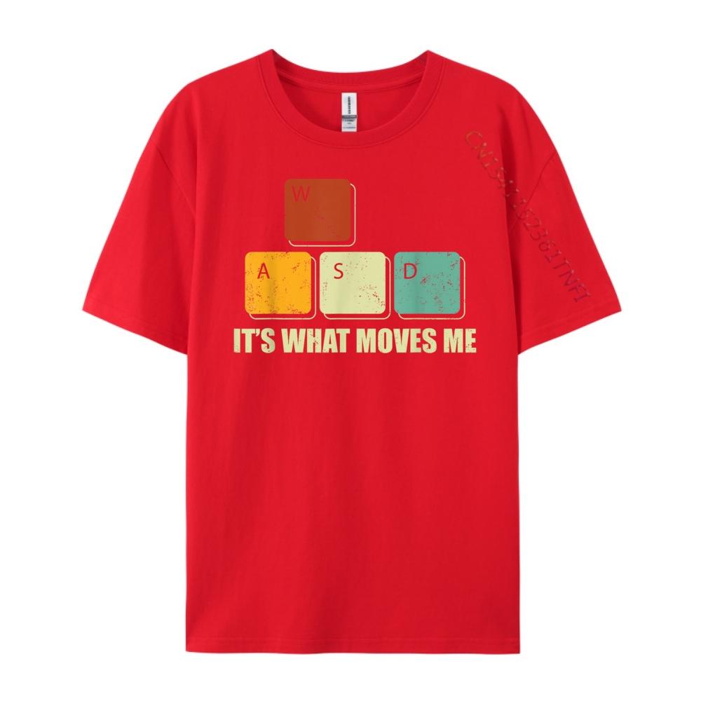 Wasd It What Moves Me Computer Video Games Gamer Pc Graphic T Shirts 100 Cotton Luxury Brand Graphic S