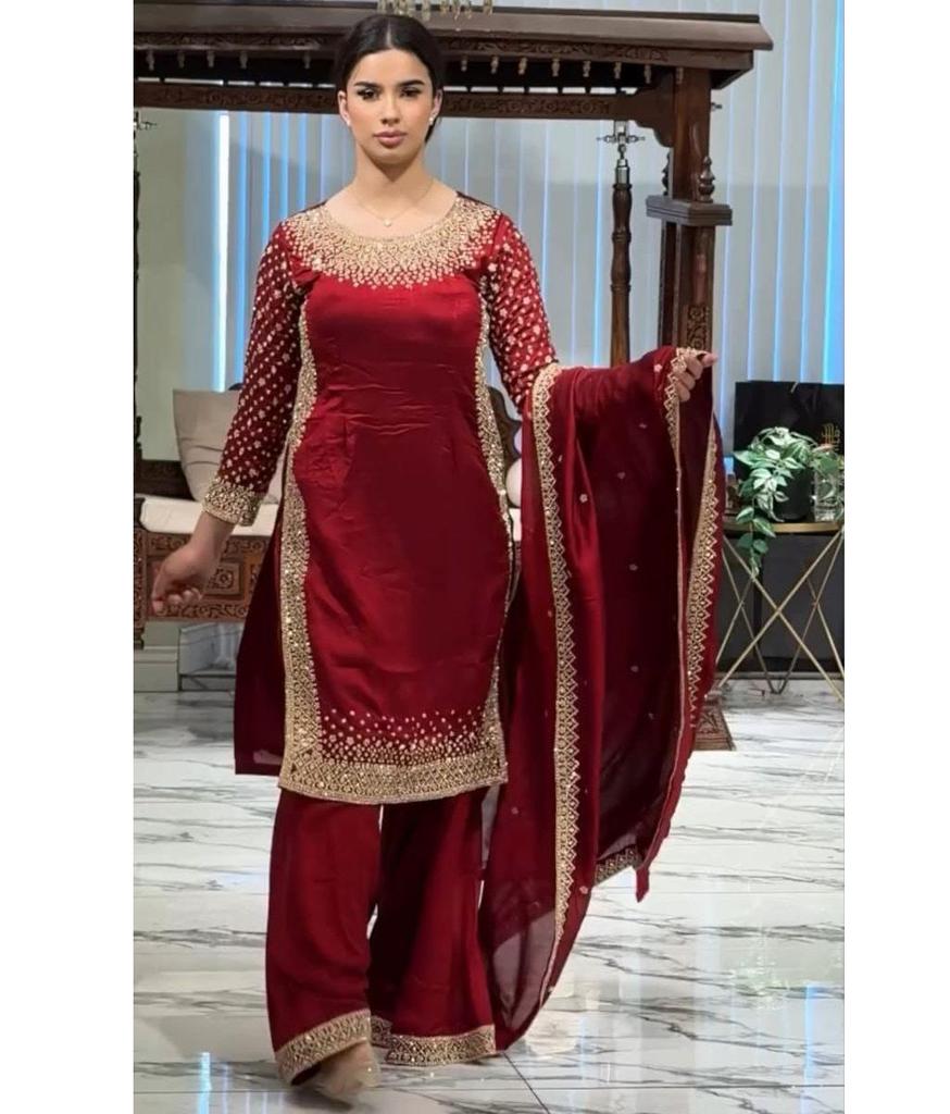 Indische Damen Bollywood Salwar Suit Designer Party Wear Salwar Kameez Palazzo Set Ethnische Kleidung
