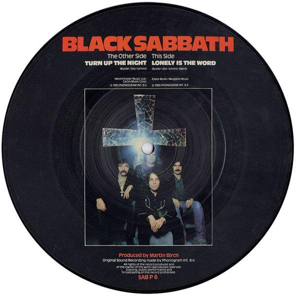 7inch Record BLACK SABBATH - Turn Up The Night SABP6 Vertigo 1982 UK Rock Used