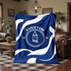 Everton Football Print Flannel Blanket Soft Warm Sofa Bed Throw Blanket For Home Office Bedroom