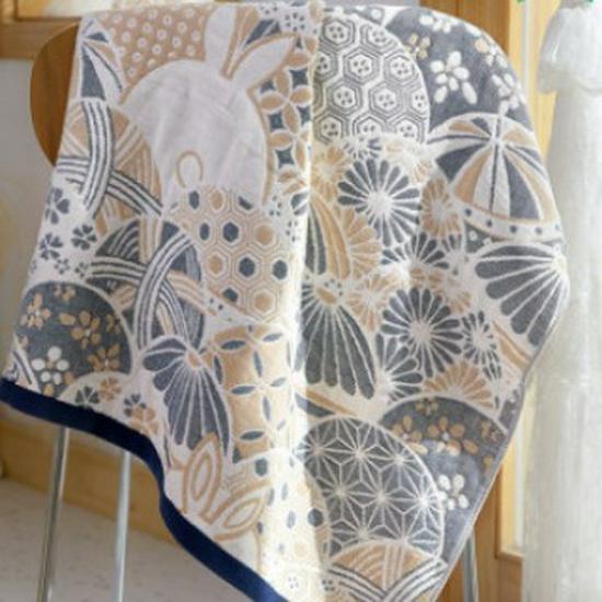 New Soft Ethnic Style Sun God Cotton Bath Towel - Skin-friendly & Absorbent