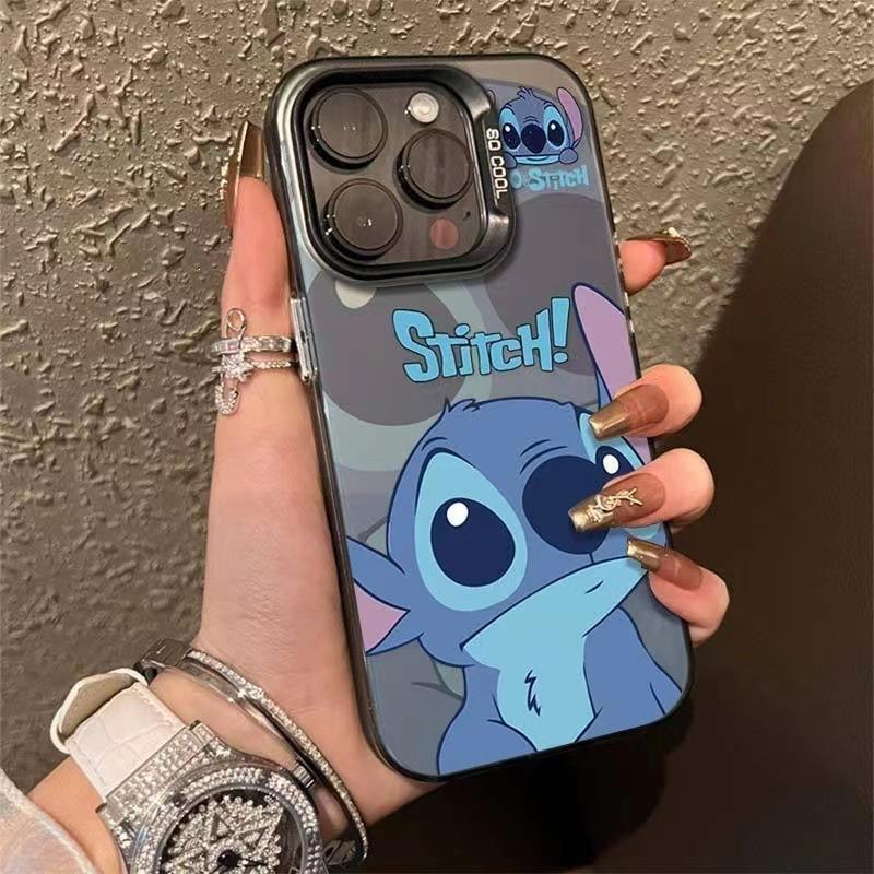 Cartoon Daze Stitch Applies To 16promax iPhone Case iPhone16pro Cartoon 14plus Hard X