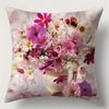 Home Decor Floral Patterns: Dandelions, Lilacs & Lilies Pattern Cushion Cover Suitable For Sofa Bedroom Car Pillow Cover