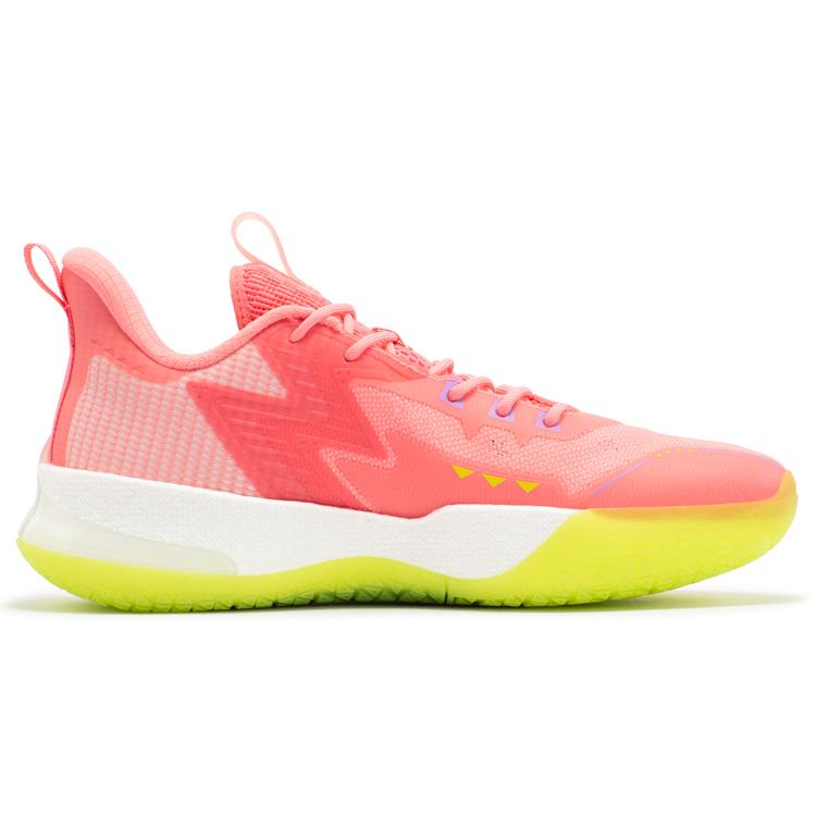 New 361° BIG3 4.0 Pro Cushioning Anti Slip And Wear Resistant Rebound Low Top Basketball Shoes Men's Pink 672331123-2