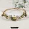 Retro Stone Flower Bracelet Female Jingdezhen Handmade Jewelry Woven Ceramic Pinched Flower Bracelet