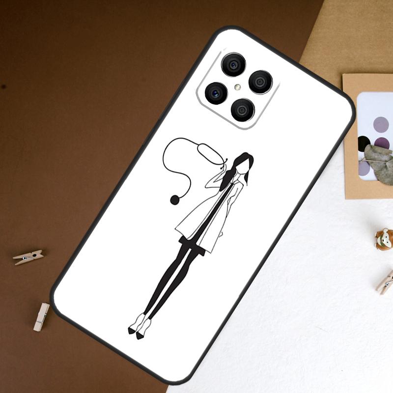 Cartoon Doctor Nurse Case For Honor Magic 8 5 6 7 Pro X9a X9b X9c X9d X8b X8c Win RT 50 70 90 200 400 Lite Cover
