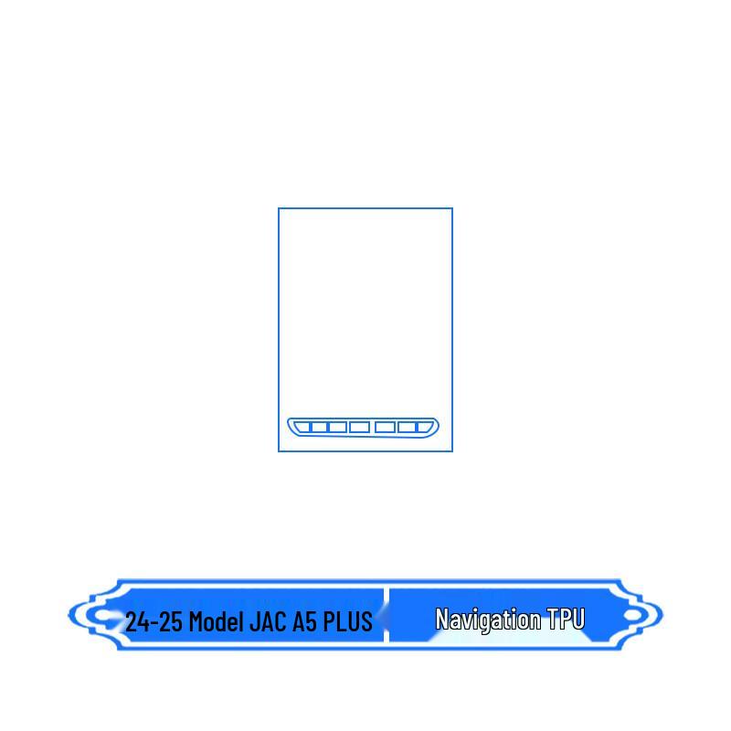JAC A5 Plus Navigation Screen Protector & Gear Panel Film for 2024–25 Models