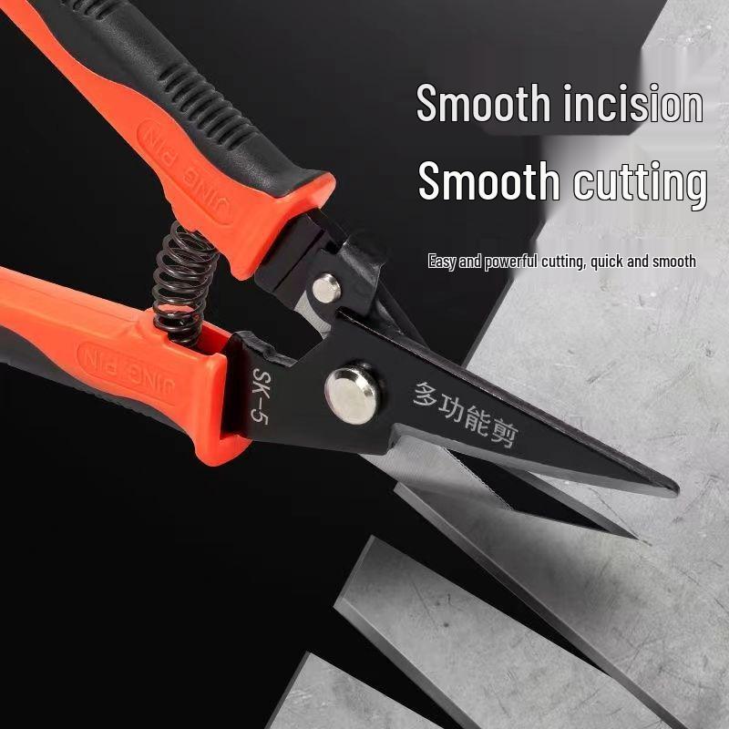 Multi-Function Tin Snips - Stainless Steel Aviation Shears for Aluminum Panels and Steel Keels