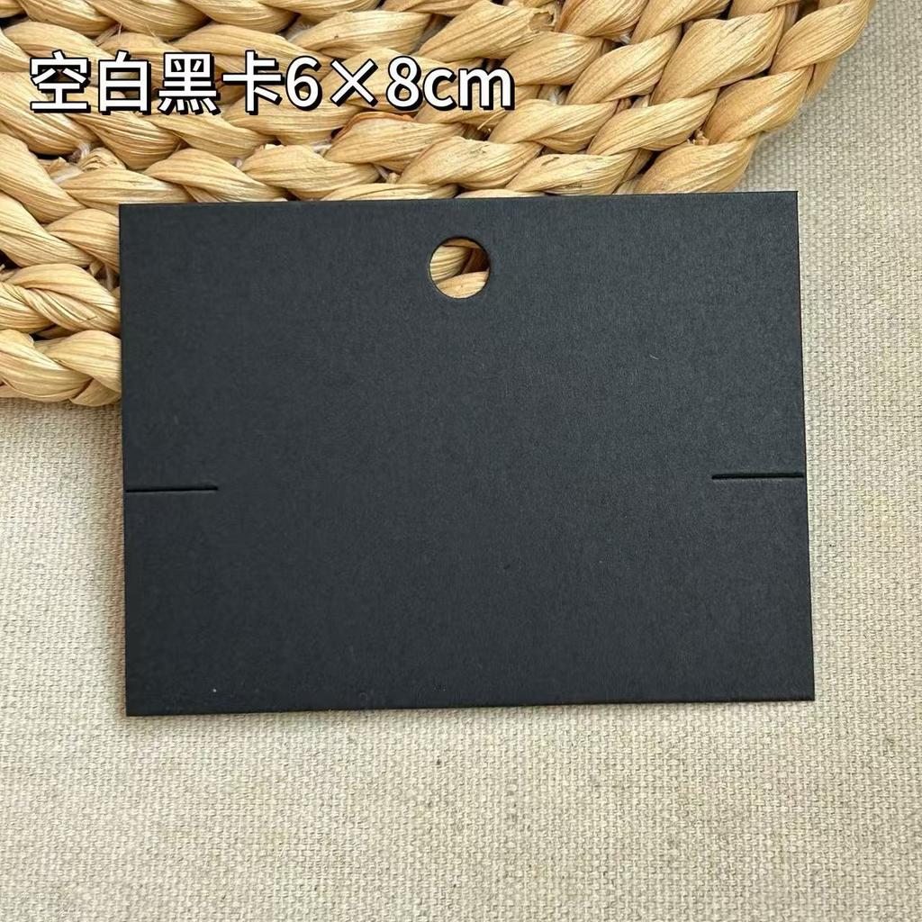 Fashionable and Minimalist Accessory Cardstock Earrings and Necklaces Display Card Hairbands Hair Clips Packaging Paper Cards Jewelry Back Cardboard
