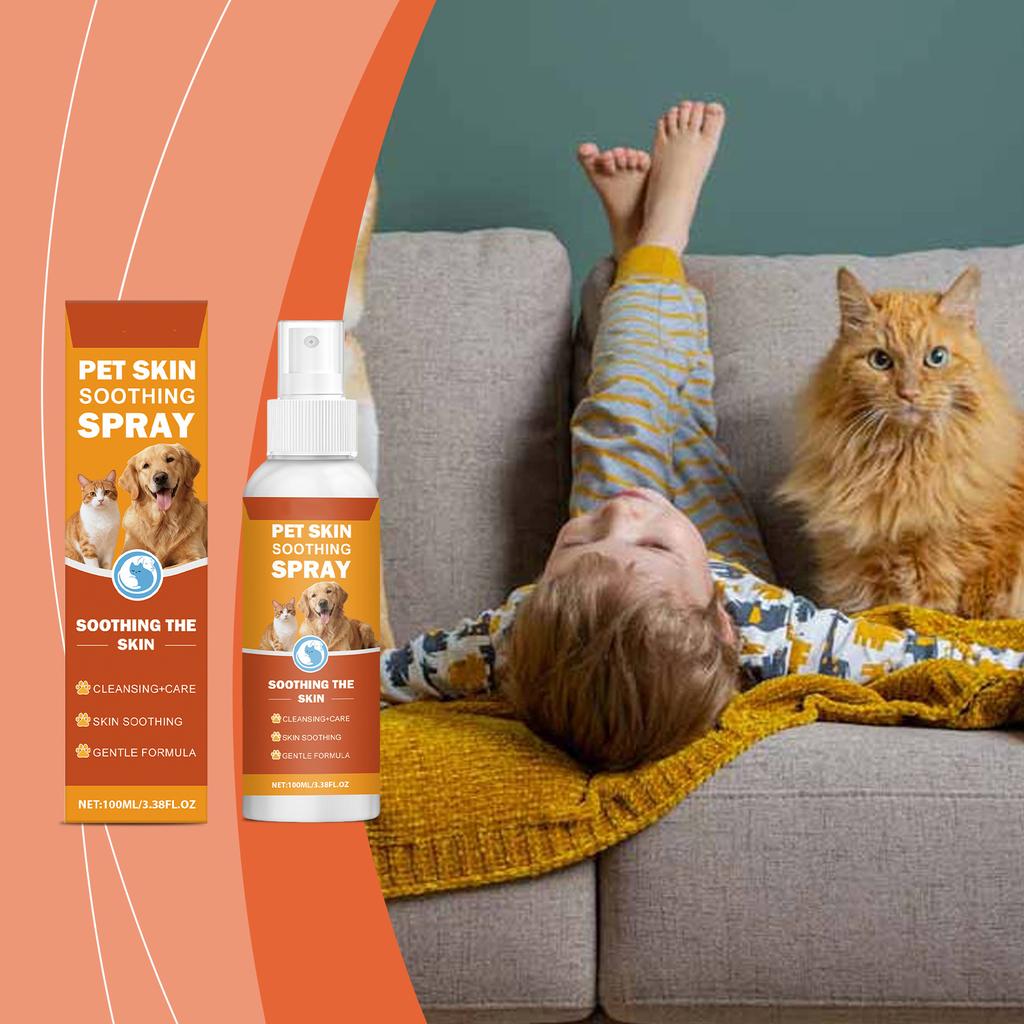 100ml Pet Skin Care Spray - Gentle Daily Use Spray For Clean And Comfortable Skin