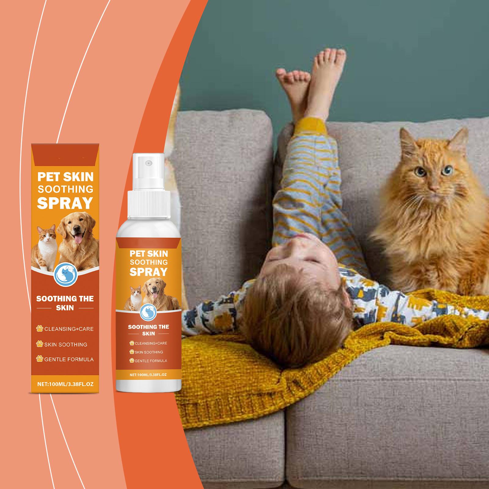 

100ml Pet Skin Care Spray - Gentle Daily Use Spray For Clean And Comfortable Skin One Size