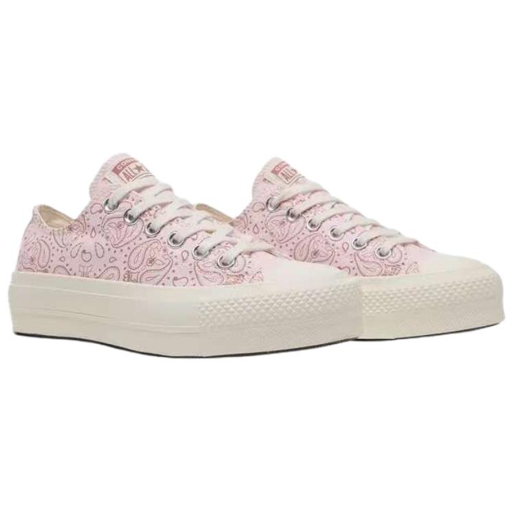 Converse All Star Lift Comfortable and Versatile Low-top Canvas Shoes for Women In Pink
