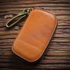 Weipelu Vintage Leather Zipper Key Case