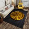Mystical symbolic circular design carpet Yoga living room room decor children's crawling mat doormat area rug games mat