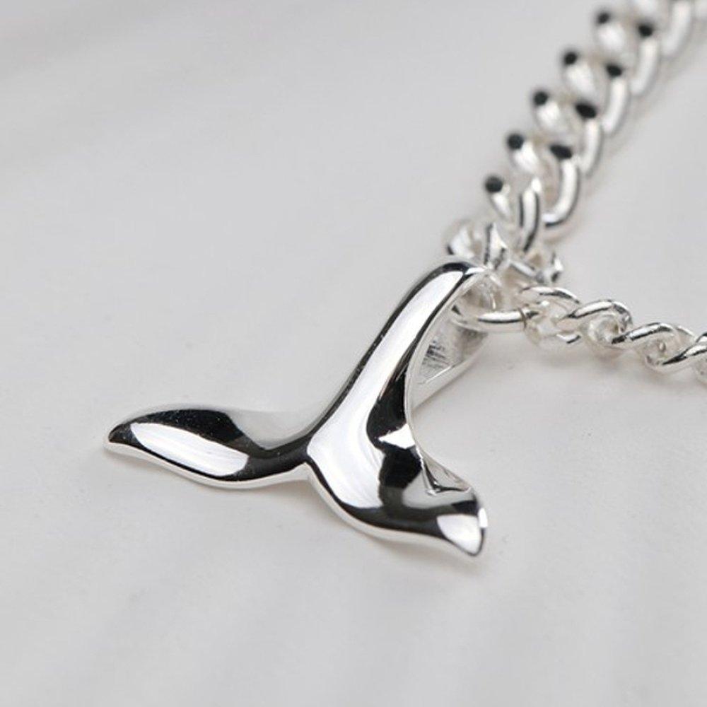 

[As Little] Curb Chain Anklet Silver 925 Summer Whale Tail