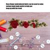 2pcs Delicate Flower Details Iron On Patches Bright Color Embroidery Sew on Patches  For DIY Crafts