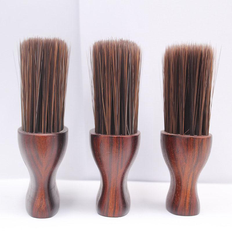 Rubber Wood Chipping Hairbrush Soft Brush Neck Brush Sharpening Fiber Hair Salon Hair Cutting Tools