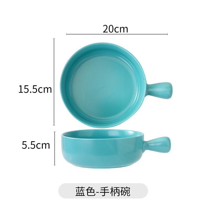 Direct Supply Baking Baked Rice Bowls, Oven-Specific Instant Noodle Bowls, Cheese With Handles, Tableware, Ceramic Salad Bowls, White Porcelain