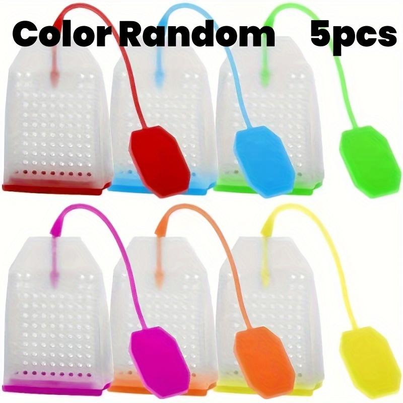 

5 шт. Силиконовые заварники для чая, устойчивые к высоким температурам - Многоразовые чайные пакетики для рассыпного и травяного чая, Идеально подходят для дома