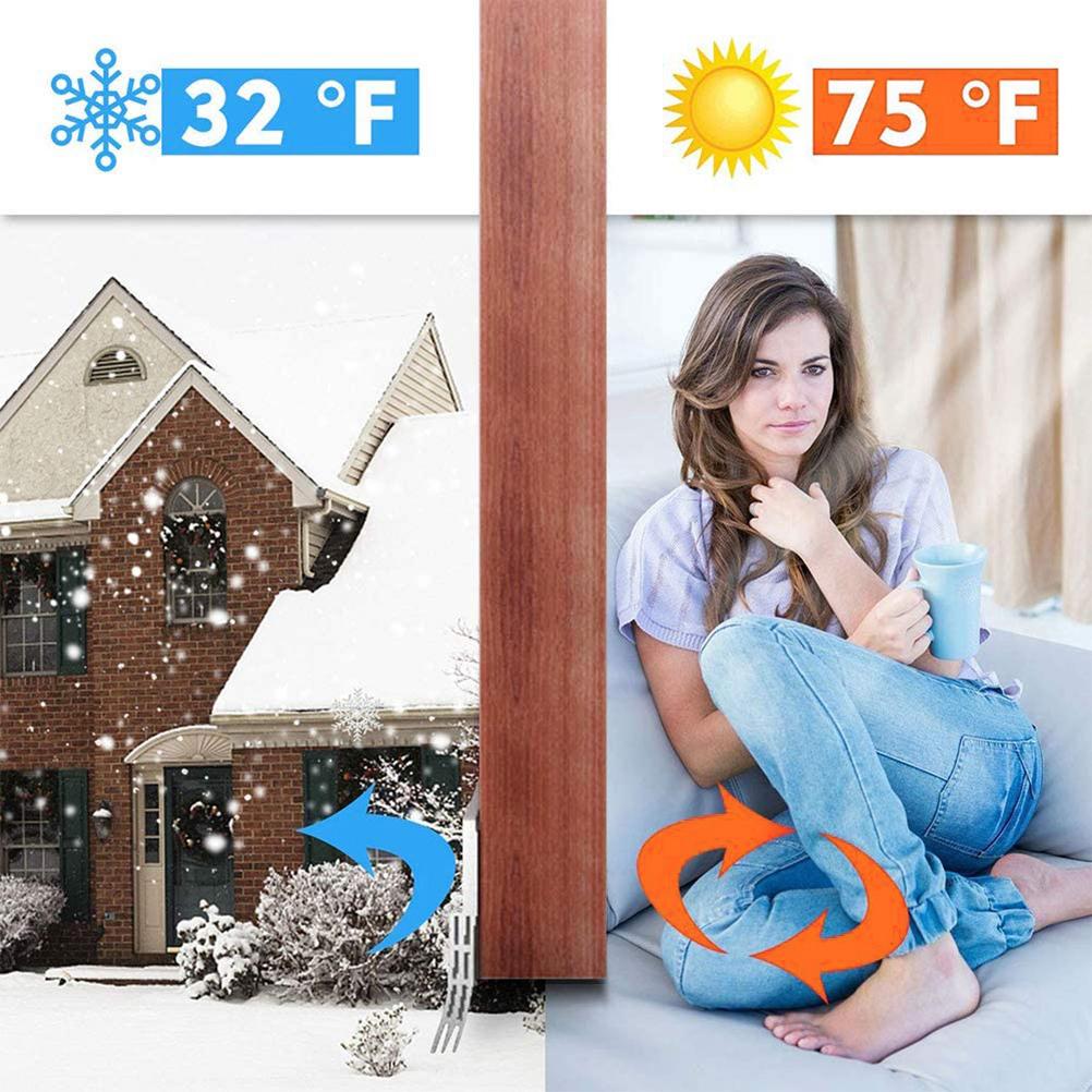 Door Draft Stopper Under Door for Exterior Interior Doors Door Sweep Strip Under Door Draft Blocker Soundproof Door