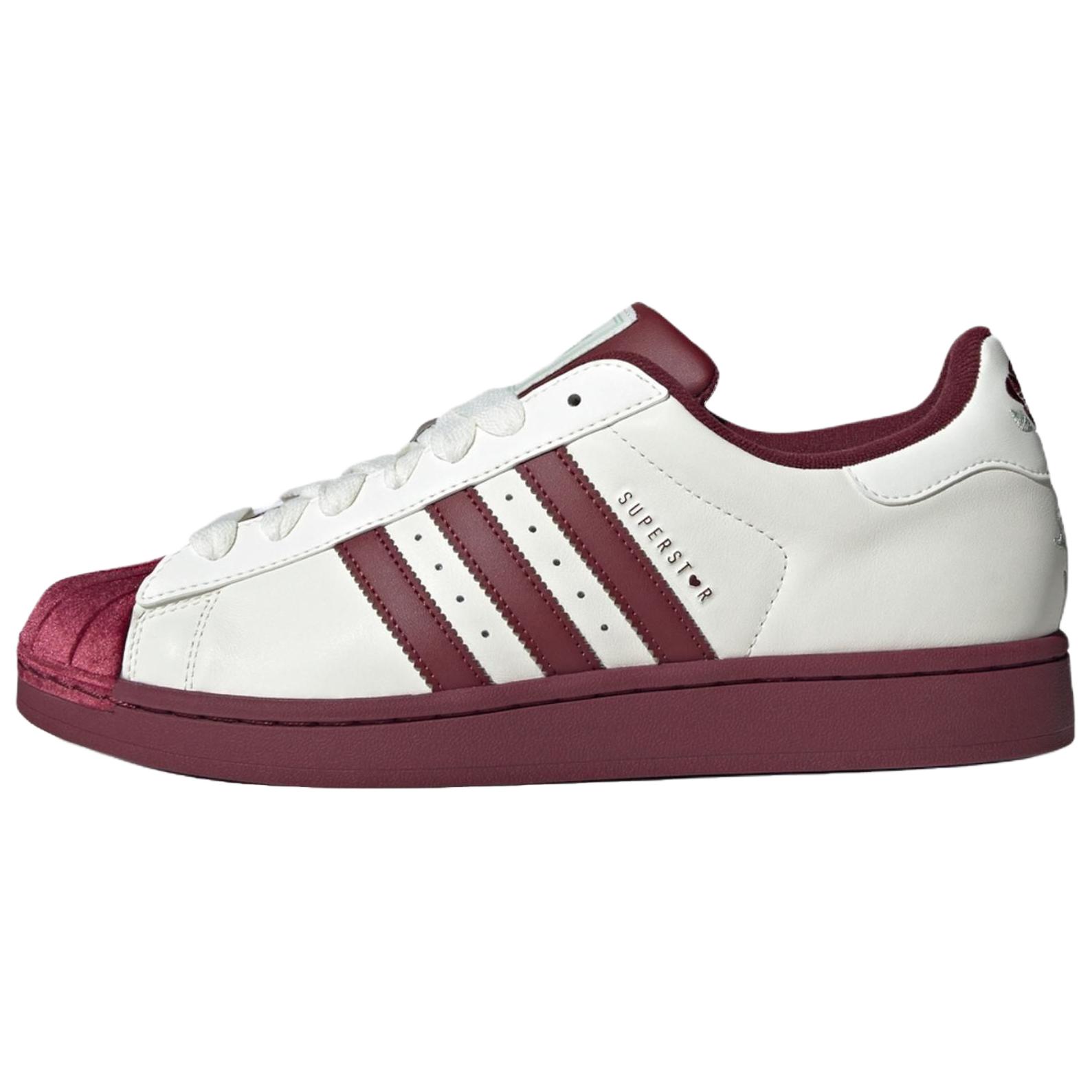 

Adidas Оригинальные кроссовки Superstar 2 Удобные Мягкие Низкие Кроссовки Унисекс Белые Красные KJ6981 38