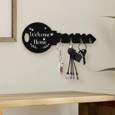 Key Hook with Strong Load-Bearing Capacity Bohemia Style Wall-mounted Decorative Key Shape Key Organizer