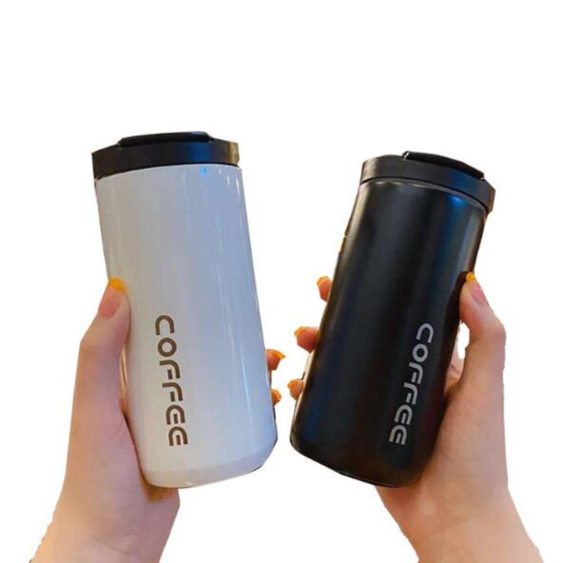 New 350/500ml Travel Coffee Mug Double Stainless steel Coffee Thermos Mug Portable Car Vacuum Flasks Thermo Cup Water Bottler