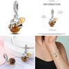 Animal Charms Copper Pet Cat Doggy Paw Sloth Giraffe Glass Beads Fit Original Bracelets Women' Diy Jewelry
