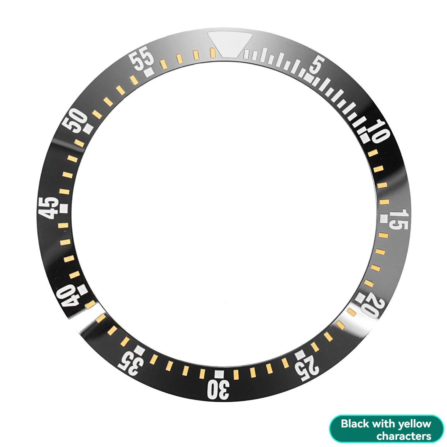 

Керамічний безель зовнішнє кільце для годинника Seiko SKX007 похиле кільце для рота 5-55 безель 38x30.7мм кільце з цифровою шкалою аксесуари для годинника 38x30.7mm