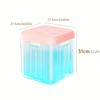 Transparent Square Storage Stool with Flip-Top Lid - Large Capacity Multi-Functional Organizer for Toys and Accessories