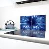 2x GLASS PROTECTIVE PLATE FOR STOVE 40x52 SPACE