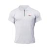 Muscleguys Polo slim in cotone da uomo con stampa zip stile europeo e americano alla moda con t-shirt slim fitness a maniche corte