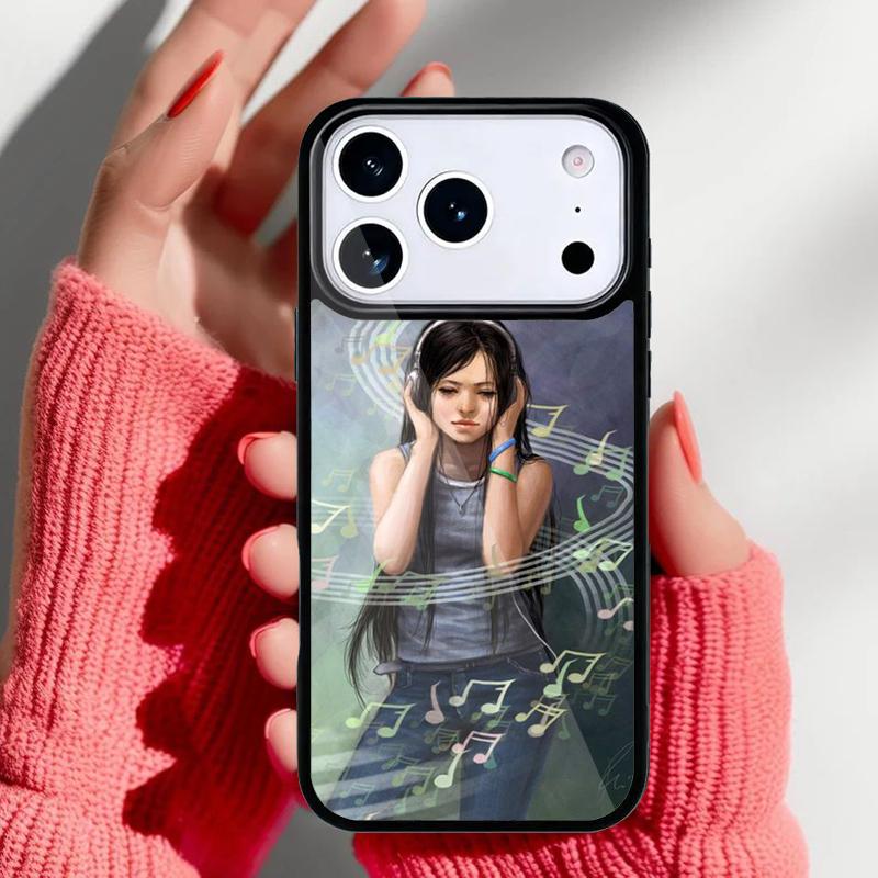 Musical Notes Classical Music Art Phone Case for iPhone 17 Air 16e 15 14 13 Pro Max Back Cover for 12 11 Pro Coque