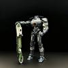 Robot de Science-Fiction Gipsy Danger 20cm Figurine d'Action Éclairée par LED Galvanisée Multiples Accessoires Modèle Méca Jouet Collection Cadeaux